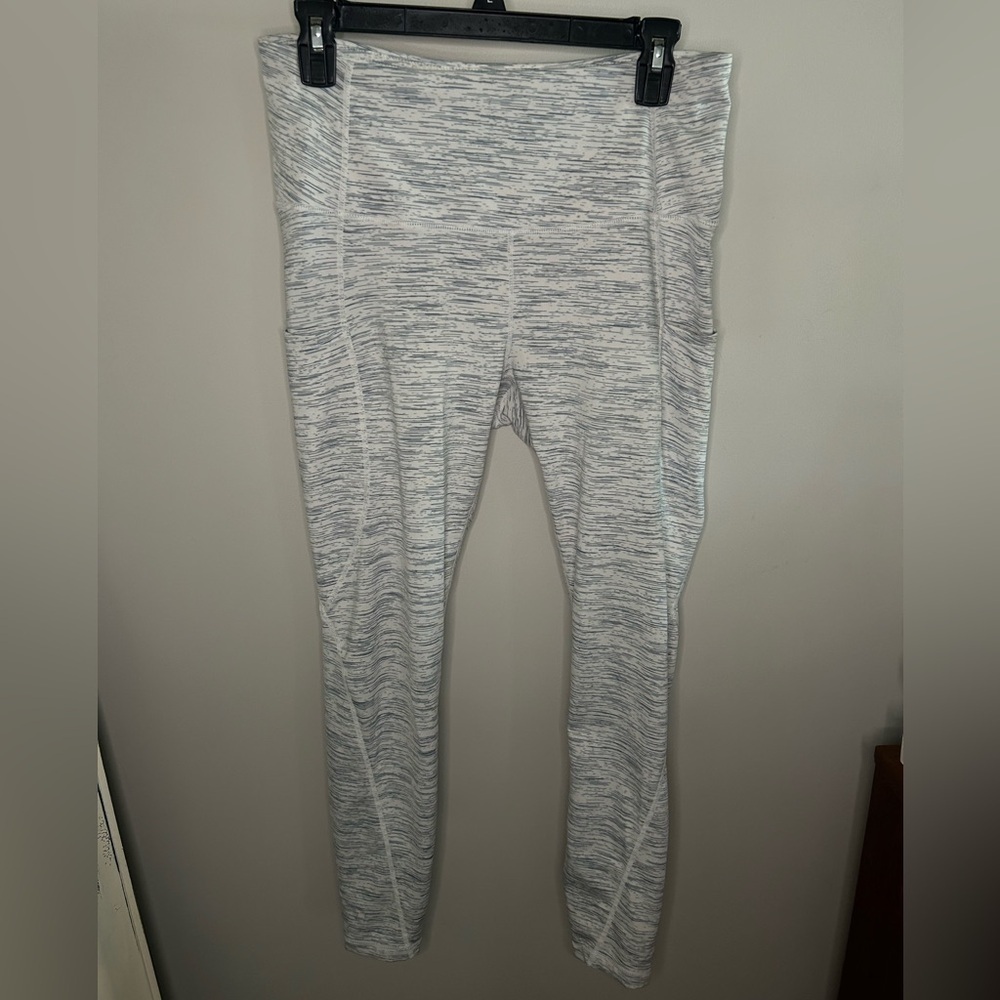 Tesla Heather Gray/White Leggings
